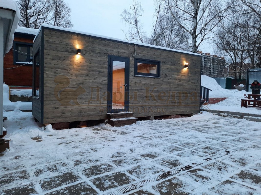 Утеплённый зимний кемпинг-дом «Панорама» с боковым входом